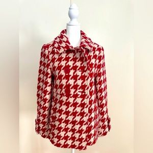 ✨Express✨Classic Houndstooth Wool Blend Coat Size S